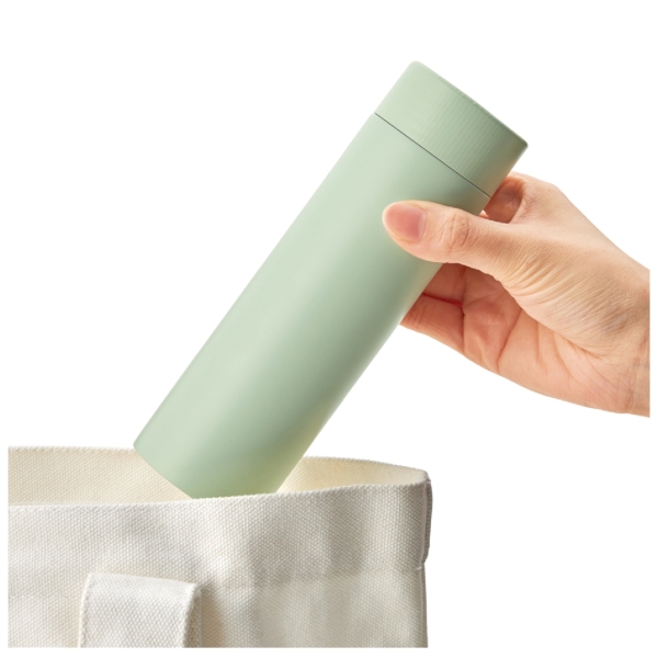 ストッパー付き真空ステンレスボトル230ml(グリーン)の商品画像2枚目