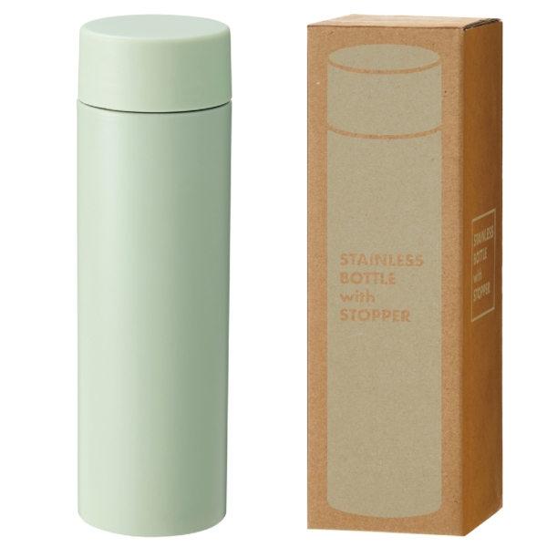 ストッパー付き真空ステンレスボトル230ml(グリーン)の商品画像3枚目