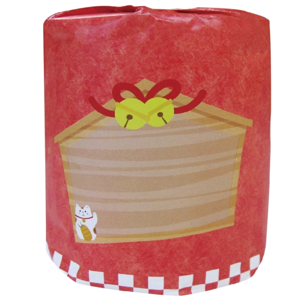 招福ダルマトイレットロールダブル(30m)【2026年 午年 正月 干支 招福 開運 迎春】の商品画像3枚目