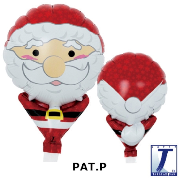 手持ちバルーン1個(サンタクロース)【Christmas　Xmas】の商品画像2枚目