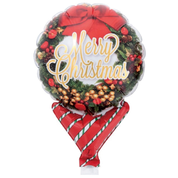 手持ちバルーン1本(リース)【Christmas　Xmas】の商品画像2枚目
