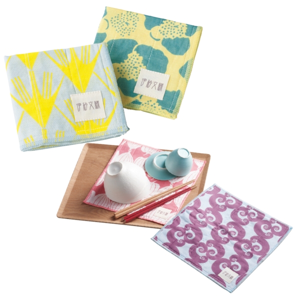 伊砂文様　かや織りふきん2枚組の商品画像2枚目