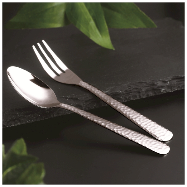 燕匠一　鎚目スプーン&フォークペア4Pセットの商品画像2枚目