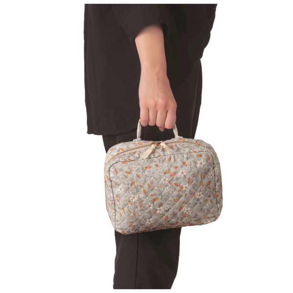 フィオリート・ハンドル付きキルティングオープンポーチの商品画像3枚目