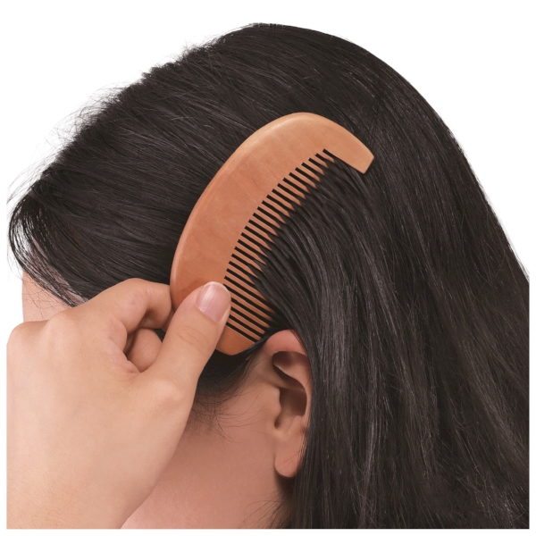 ナチュラルウッド・コンパクトコーム(ジッパーケース入り)の商品画像2枚目