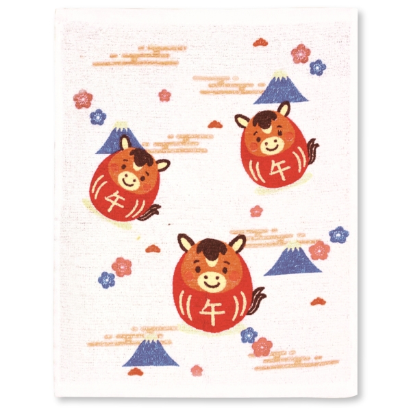 招福干支キッチンタオル(午)の商品画像2枚目