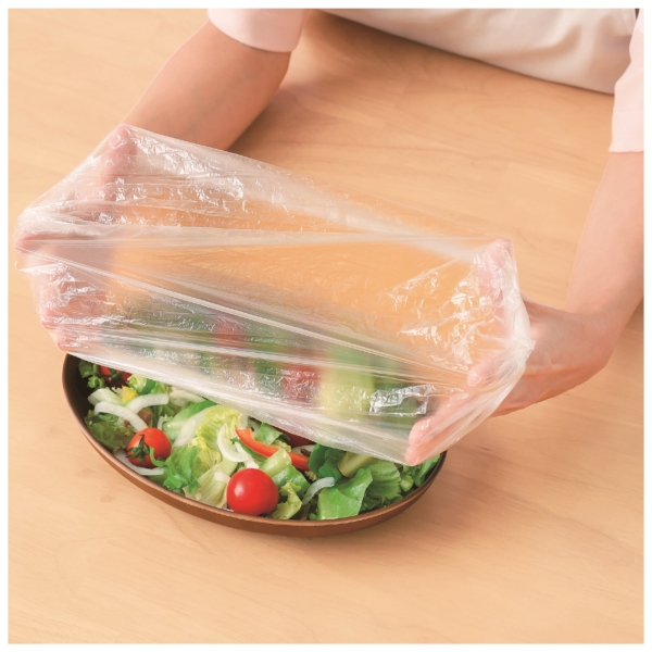 簡単かぶせるゴム付きラップ(100枚入り)の商品画像2枚目