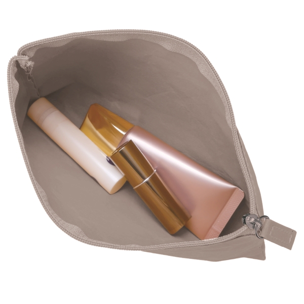 イークラフト・ウォッシャブルペーパーフラットポーチ(グレー)の商品画像2枚目