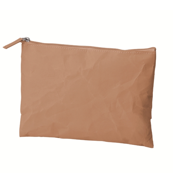 イークラフト・ウォッシャブルペーパーフラットポーチ(ベージュ)の商品画像5枚目