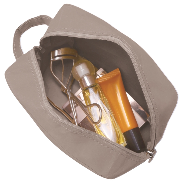 イークラフト・ウォッシャブルペーパースクエアポーチ(グレー)の商品画像2枚目