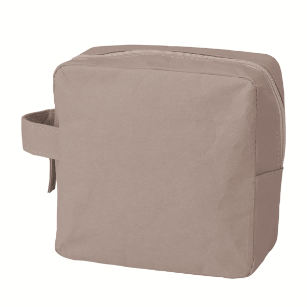 イークラフト・ウォッシャブルペーパースクエアポーチ(グレー)の商品画像4枚目