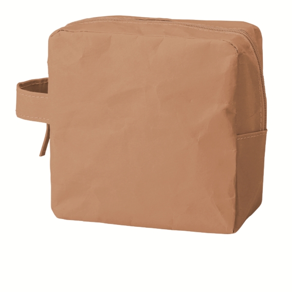 イークラフト・ウォッシャブルペーパースクエアポーチ(ベージュ)の商品画像4枚目