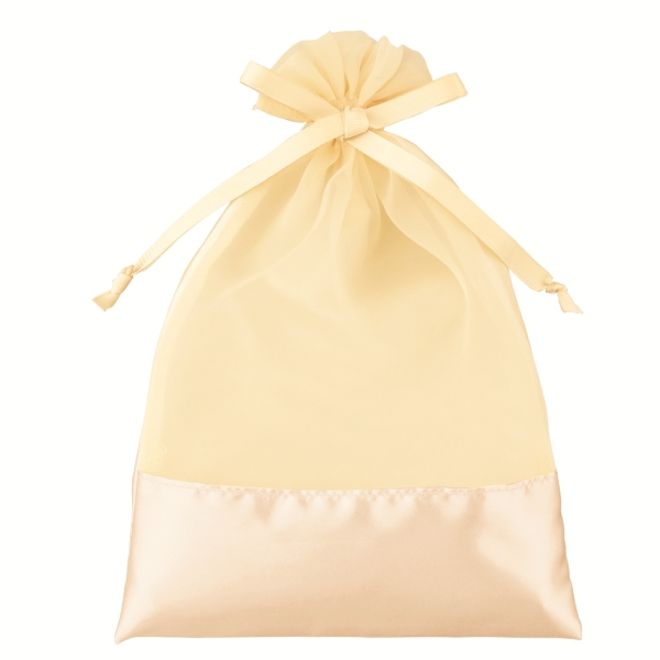 ルルクレール・サテンオーガンジーギフト巾着(ゴールド)の商品画像2枚目