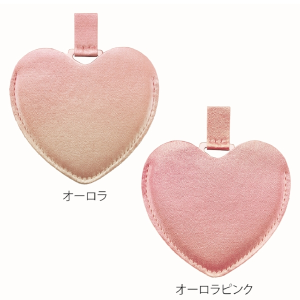 ハート型スリムプレートミラー(オーロラピンク)の商品画像6枚目