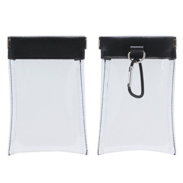 クリアばねぐちポーチ（カラビナ付）の商品画像4枚目