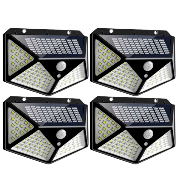 ソーラーパネル付きセンサーLEDライト4個組の商品画像2枚目