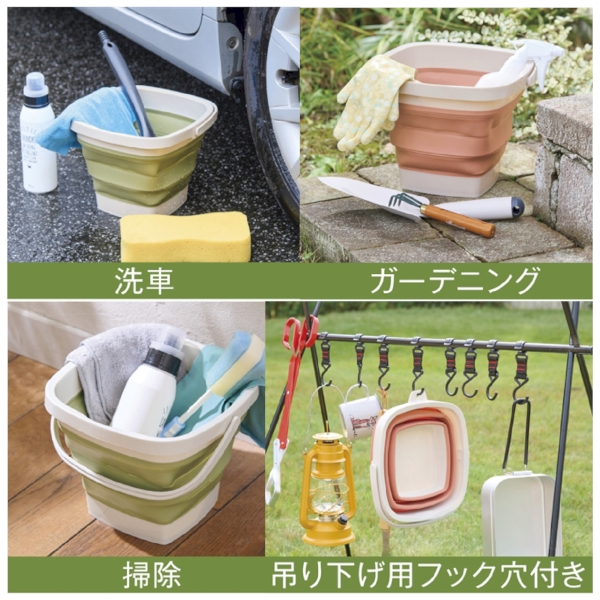 折りたたみバケツ5L　1個の商品画像3枚目