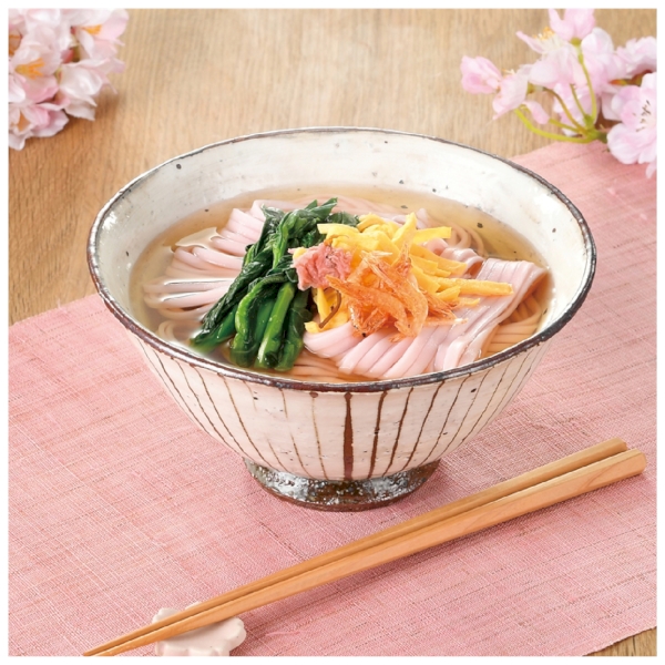 桜うどん3束【お花見・さくら・桜の季節】の商品画像2枚目