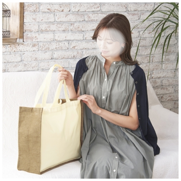 肩掛けナチュラルトートバッグの商品画像2枚目