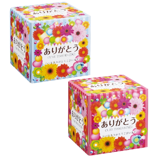 ありがとうキューブBOXティッシュ50W　1個の商品画像3枚目