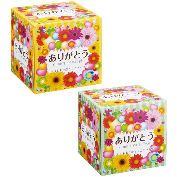 ありがとうキューブBOXティッシュ50W　1個の商品画像4枚目