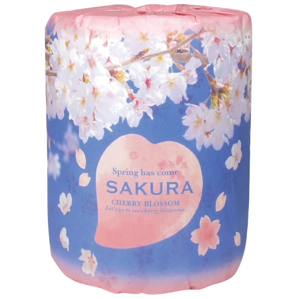 桜プリントトイレットロールダブル(30m)【お花見・さくら・桜の季節】の商品画像2枚目