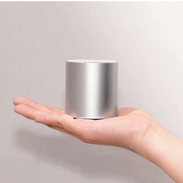 ワイヤレスコンパクトスピーカー(シルバー)の商品画像4枚目