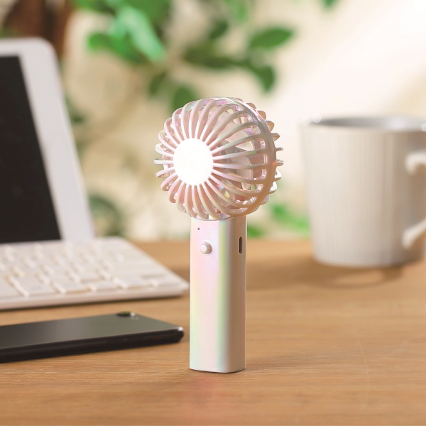 オーロラ充電式ハンディファン(ストラップ付き)の商品画像2枚目