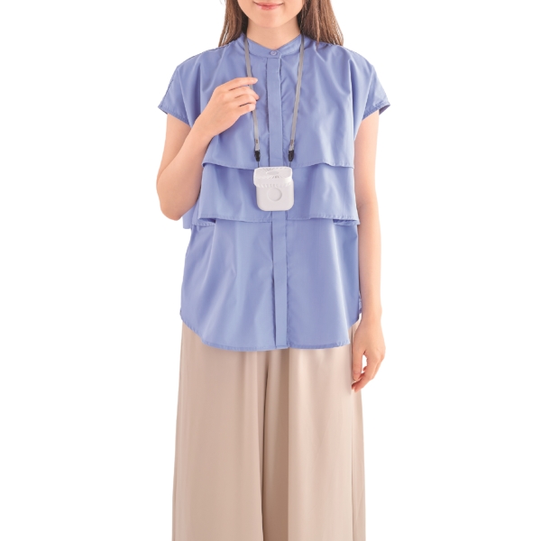 充電式3WAY折りたたみハンディファン(ネックストラップ付き)の商品画像4枚目