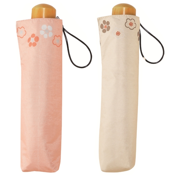 京都くろちく・晴雨兼用こんぱくと折傘(梅ならべ)の商品画像8枚目