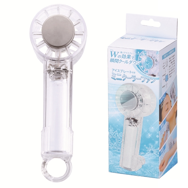 クリアペルチェハンディファン(カラビナ付き)の商品画像2枚目