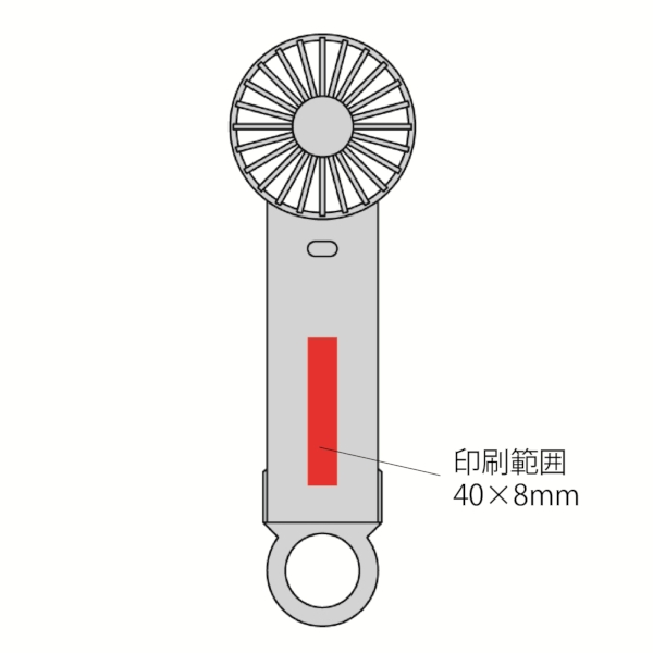 クリアペルチェハンディファン(カラビナ付き)の商品画像3枚目