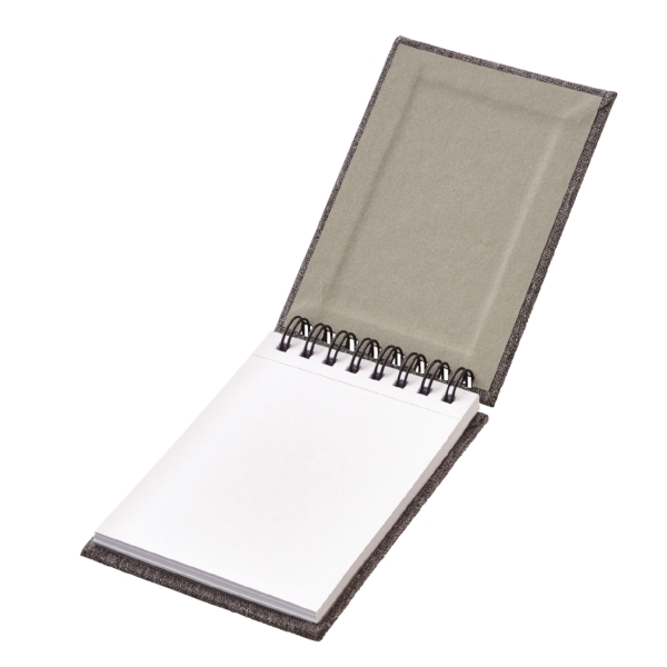 リサイクルPET生地使用リングメモ帳の商品画像5枚目