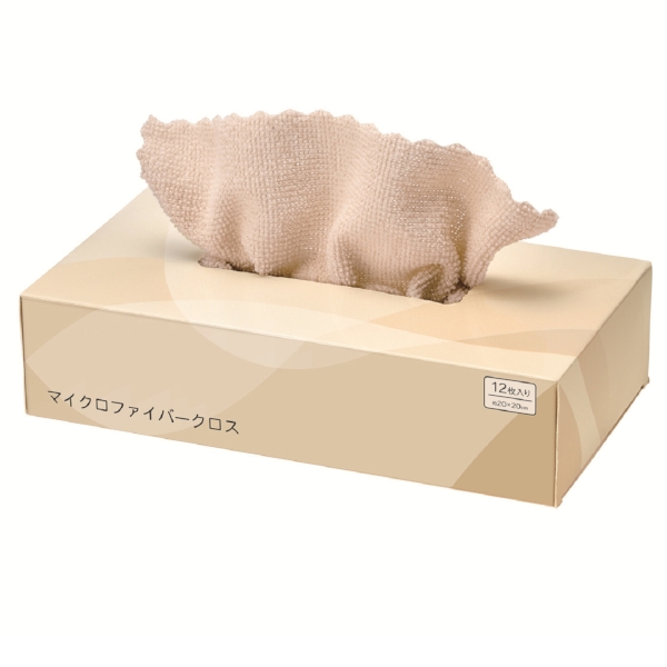 ボックス入り　マイクロファイバークロス12枚の商品画像5枚目