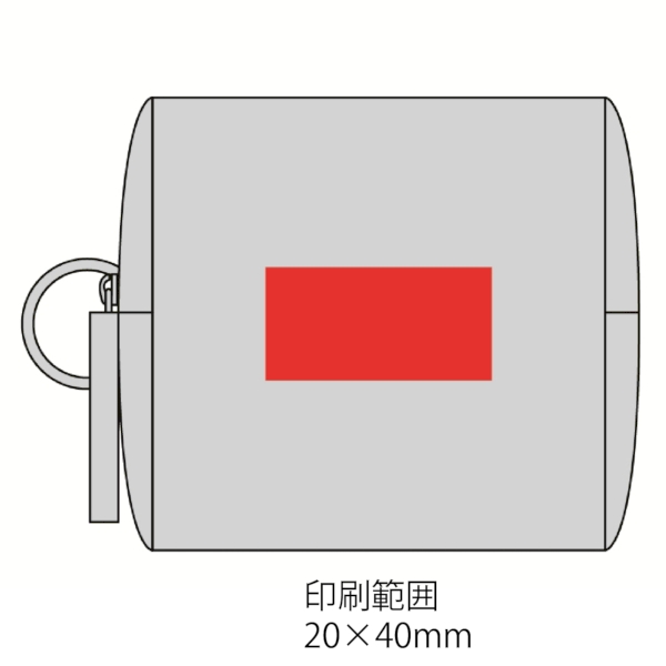 リングカラビナ付きスクエアポーチ(ブラック)の商品画像3枚目