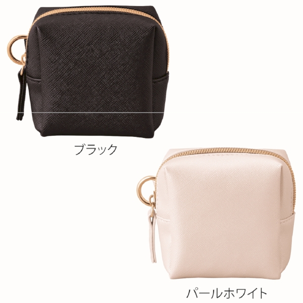リングカラビナ付きスクエアポーチ(ブラック)の商品画像8枚目