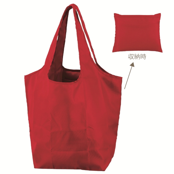 セルトナ・マチ広ラージポータブルエコバッグ(レッド)の商品画像4枚目