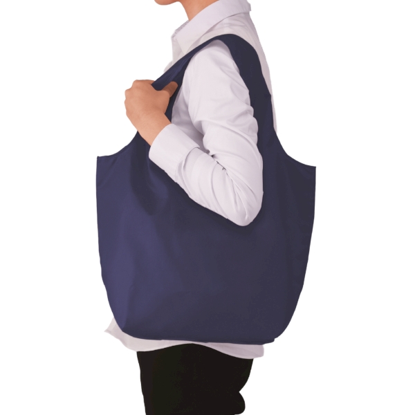 セルトナ・マチ広ラージポータブルエコバッグ(ネイビー)の商品画像2枚目