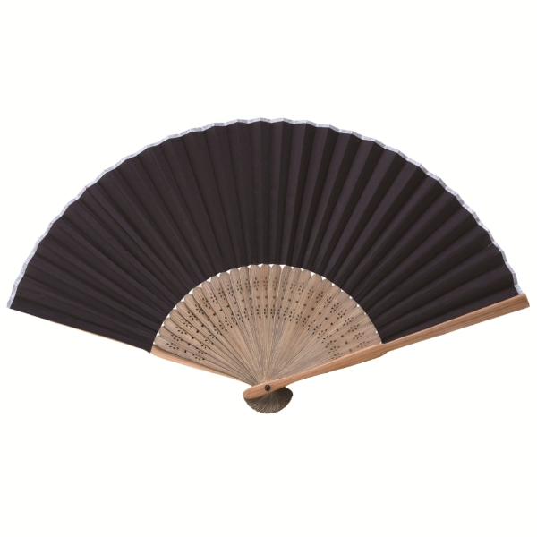 和ごころ竹扇子(黒無地)の商品画像5枚目