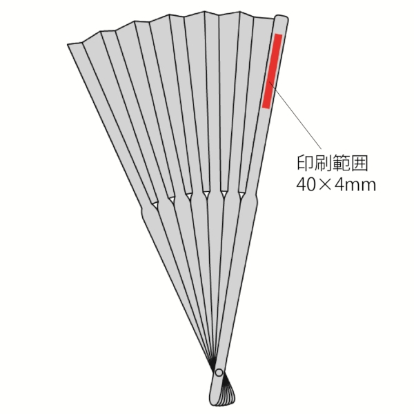 和ごころ竹扇子(紺無地)の商品画像3枚目