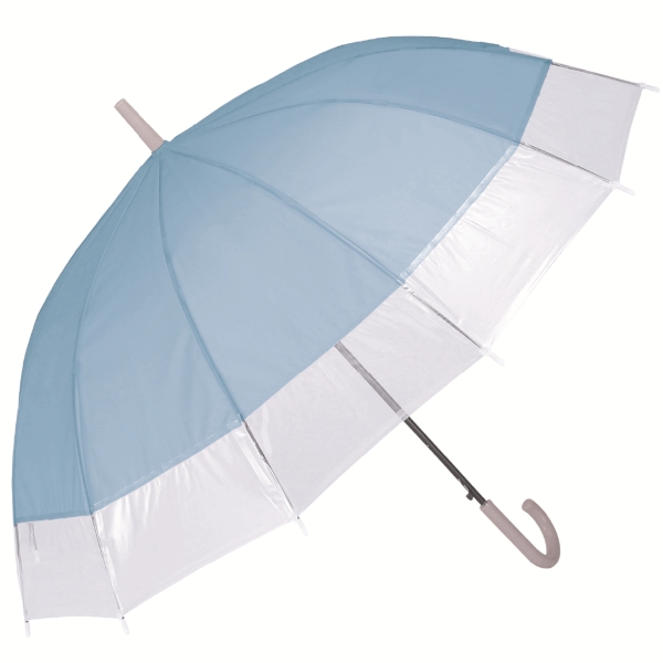 ジェムブレラ12本骨ジャンプ傘(サックス)の商品画像2枚目