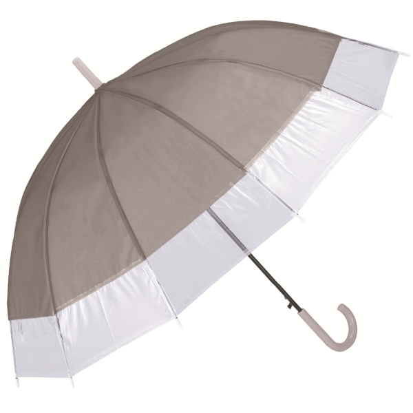 ジェムブレラ12本骨ジャンプ傘(グレー)の商品画像2枚目
