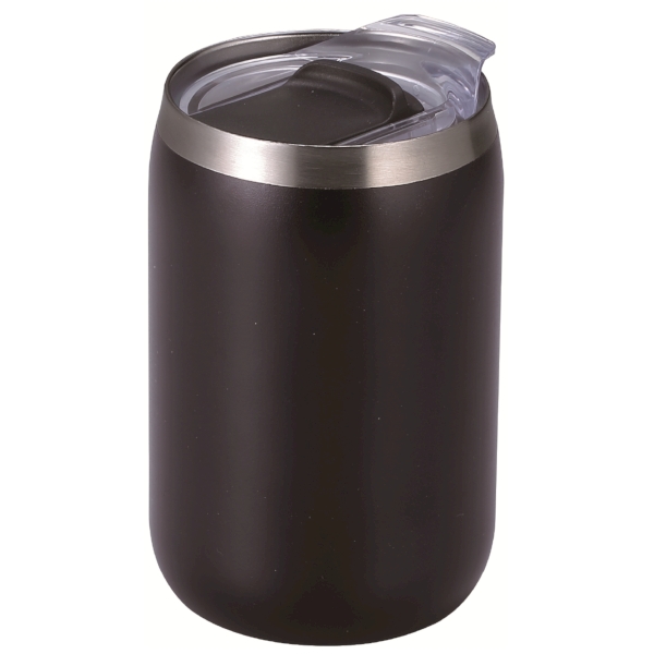 スライド式蓋付き真空二重構造ステンレスタンブラー(ブラック)の商品画像4枚目