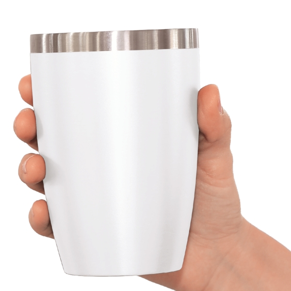 セラミック加工真空二重構造ステンレスタンブラー(ホワイト)の商品画像4枚目