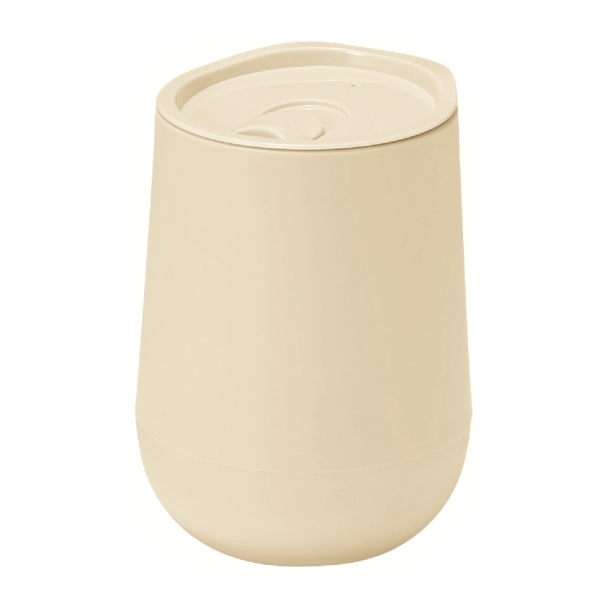 蓋付き二重構造ラウンドタンブラー(ベージュ)の商品画像5枚目