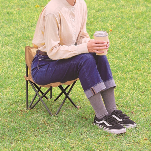 レジャーアンドライフ・ポータブルミニチェア(ブラック)の商品画像2枚目