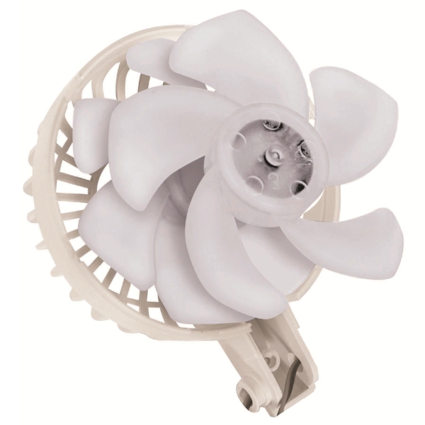 折りたたみ式2WAYダブルファン(カラビナ付き)(アイスグレー)の商品画像6枚目