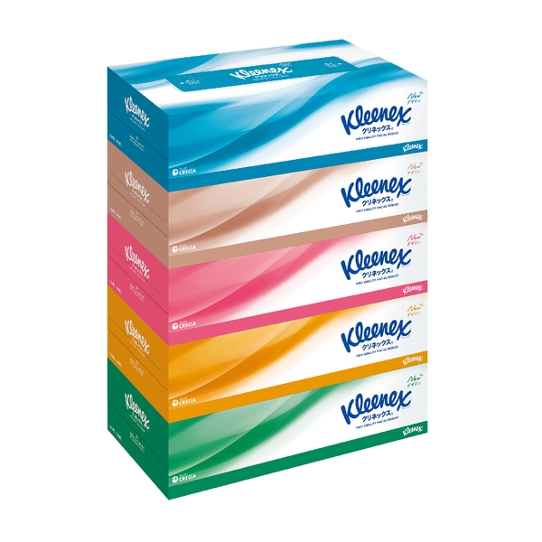 クリネックス　ティシュー180W5個組【クリネックス・販促品】