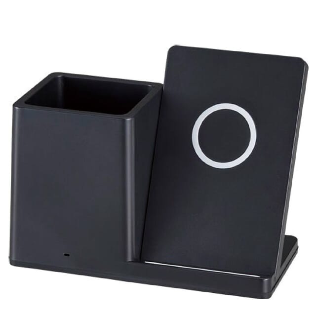 ペンホルダー付ワイヤレス充電器の商品画像2枚目