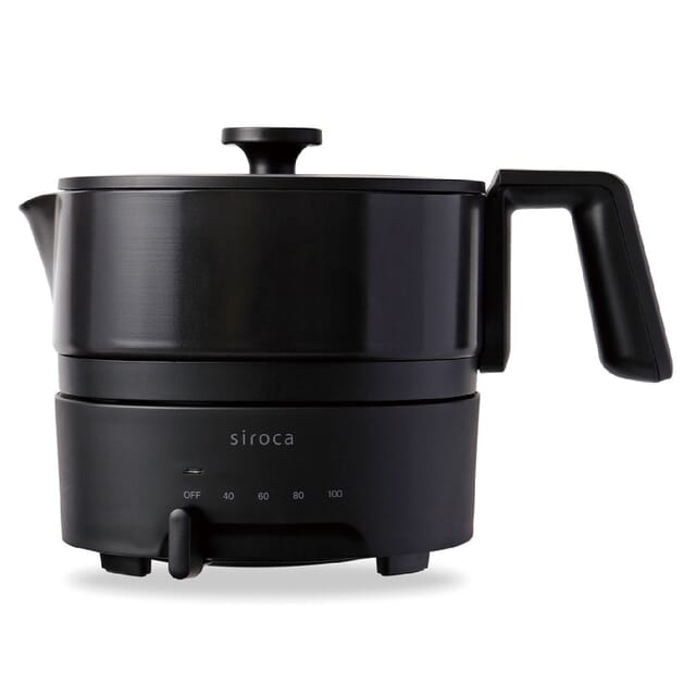 siroca　おりょうりケトル　ちょいなべ(ブラック)